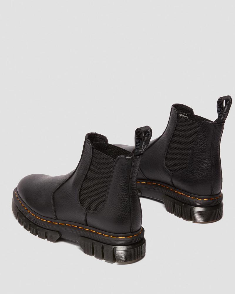 Botines Chelsea Dr Martens Rikard Lunar Cuero Hombre Negros | MX 312DFM